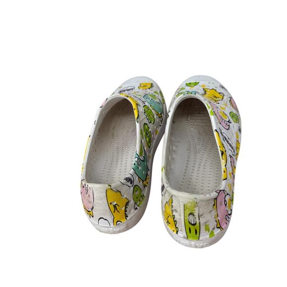 Native Jefferson White Monster Print Water Shoe Slip On Rubber Beach Pool C13 - Picture 3 of 7